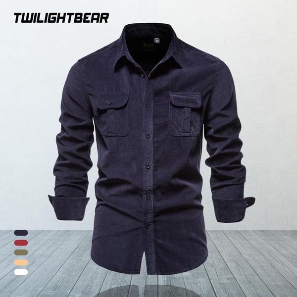 

men's corduroy shirt men solid casual shirts long sleeve slim cotton man clothing fannel leisure 19028, White;black