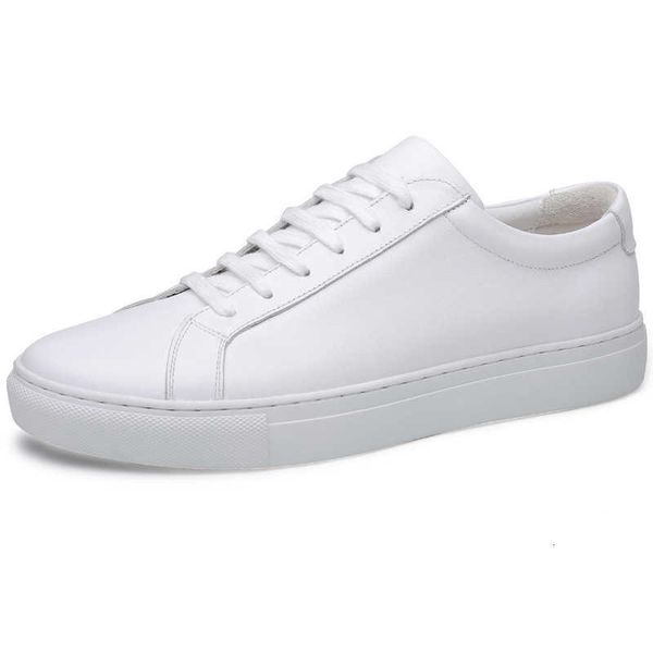 

sports sho men's korean version leather board casual couple's small white