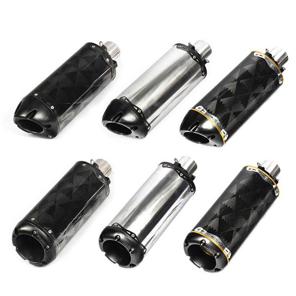 

universal motorcycle exhaust pipe cnc aluminium alloy carbon fiber escape moto two brothers usa racing for cafe racer z1000 mt09 system