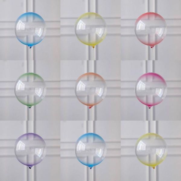 

5pcs 18inch clear balloons round bubble transparent colored crystal wedding birthday party decor baby shower globos decoration