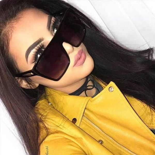 

fashion ladies square sunglasses women goggle shades vintage brand designer oversized sun glasses uv400, White;black