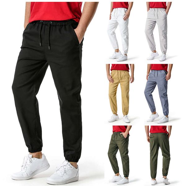 

men's jogging sports pants, basic solid color elastic twill fabric ck17, Blue