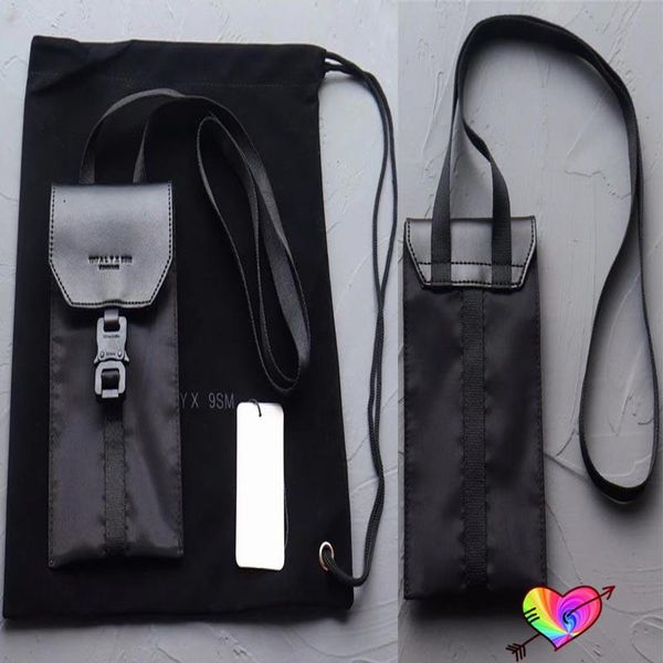

backpack 2021 black alyx bag men women 1:1 hip hop embossing 1017 9sm classic button backpacks 20*11 cm