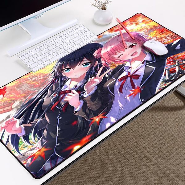 

mouse pads & wrist rests mairuige cute anime girl my teen romantic comedy snafu yukinoshita and yuiyui pattern mousepad for fans pc lapb