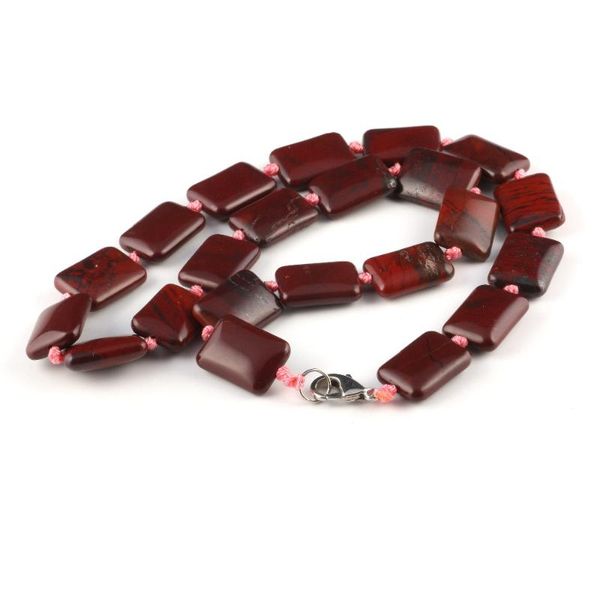 

pendant necklaces 2021wholesale natural stone necklace agates quartz 24 colors optional 13*18mm 18 inches, Silver