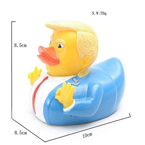 Trunfo banho pato brinquedo chuveiro água flutuando guy presidente borracha pato bebê engraçado brinquedos brinquedo de água chuveiro pato novidade presente dhj70