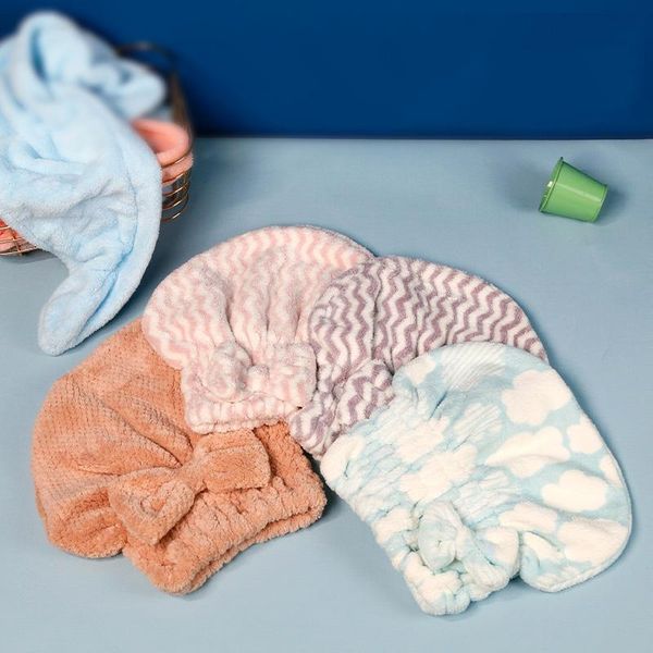 

towel hair microfiber beach for bathroom terry wrap fast drying shower cap wraphat home textile solid quickly