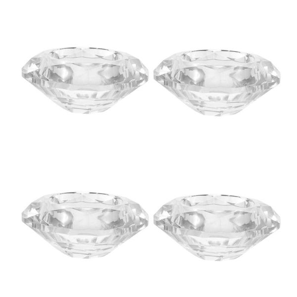 

candle holders 4pcs crystal romantic tealight diamond table centerpieces decoration
