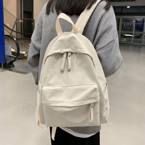 

backpack hocodo fashion women college school bagpack 2021 women's backpacks solid color shoulder bag female