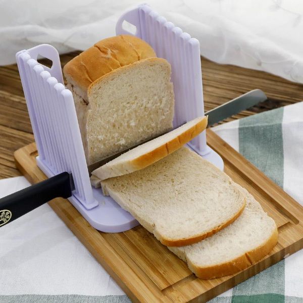 

bread slicer loaf cutter plastic foldable rack skiving mold maker machine cooking tools kitchen accessories baking & pastry