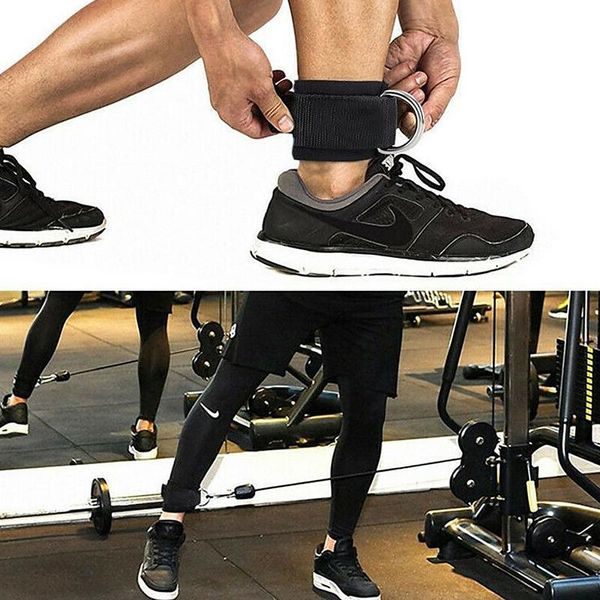 

1pc fitness ankle strap sports safety adjustable support wrap belt, Blue;black