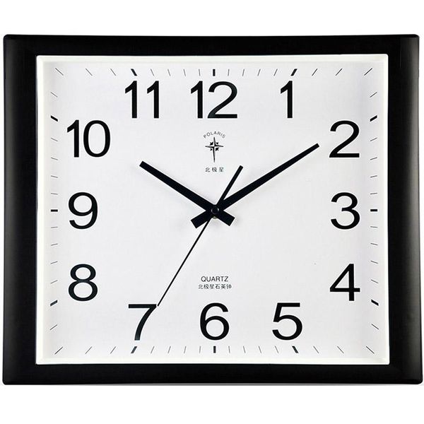 

wall clocks simple modern clock fashion silent bedroom quartz square creative orologio parete living room home decor mm60wc