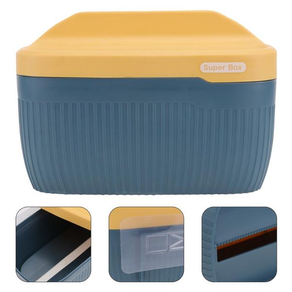 

1pc toilet tissue box punching roll paper wall (yellow blue) boxes & napkins