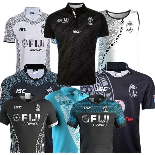 

new 2018 2019 2020 2021 fiji rugby jerseys nrl rugby league jersey 19 20 21 fijis shirts s-5xl, Black;gray