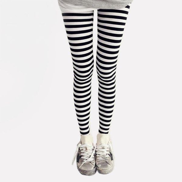 

ankle length skinny black womens leggings white horizontal striped pants and brand