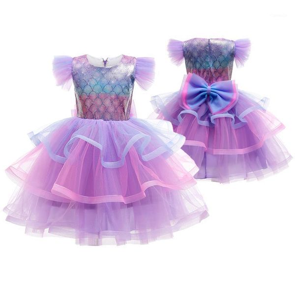 

girl's dresses good quality baby girls dress mesh casual big bow decoration party princess birthday present christmas costume kid, Red;yellow