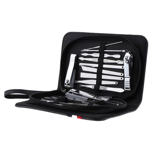 

nail art kits 16 in 1 multi-roles nails/ear/acne remover portable trim grinding tools set clipper nipper blackhead