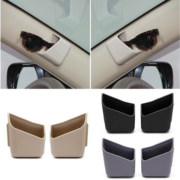 

pair plastic universal car auto accessories glasses organizer storage box holder 3 colors decoration