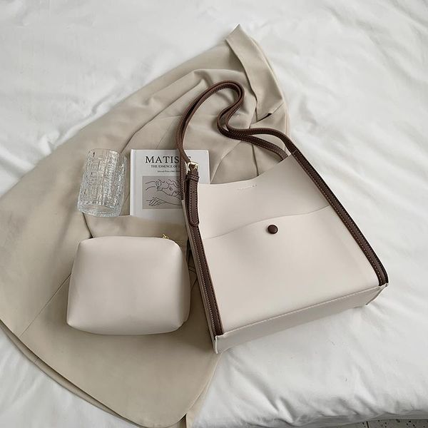 

evening bags veryme soft pu leather women shoulder tote large capacity braided hand strap handbag female compound bag purse and handbags