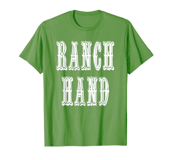 

ranch hand t-shirt, White;black