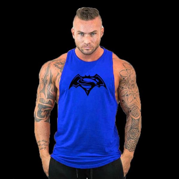 

arrivals bodybuilding stringer tank mens bat man cotton sleeveless men fitness vest singlet sportswear workout tanktop, White;black