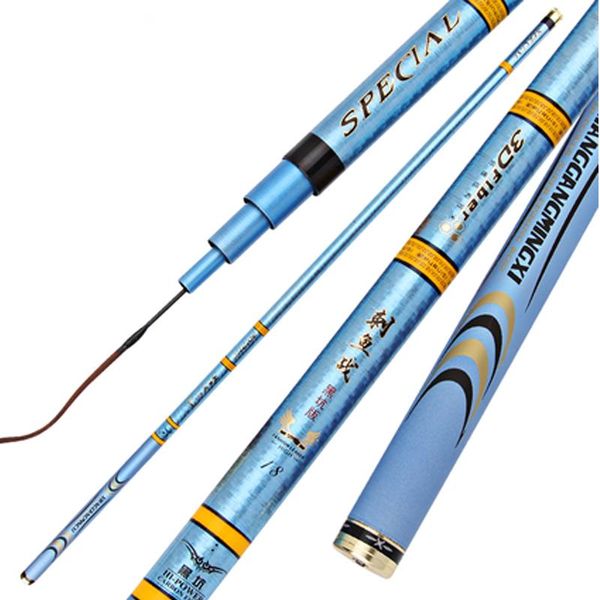 

superhard fishing rod 2.7-6.3m taiwan for big fish long section pole boat rods