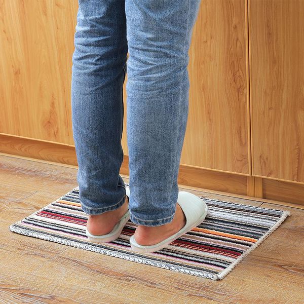 

bath mats tenmiu small striped square mat anti-skid bathroom door non slip for toilet