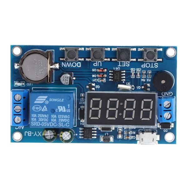 

timers trigger cycle timer delay switch 12v 24v circuit board relay module 24h timing control real