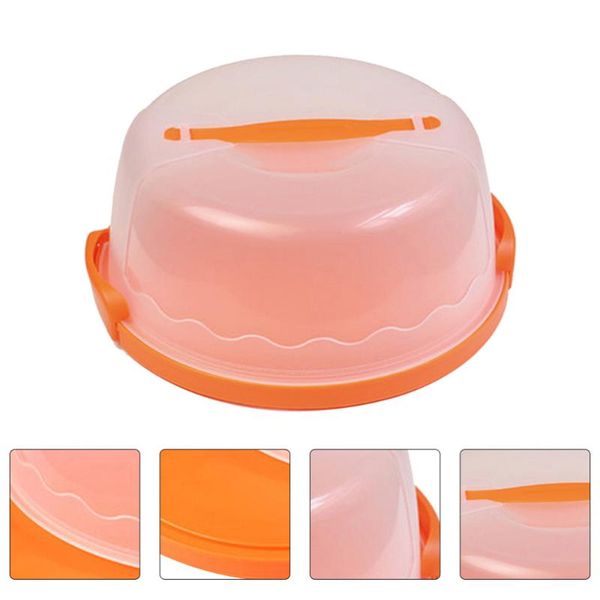 

gift wrap 1pc handheld cake box reusable colorful transparent (random color)