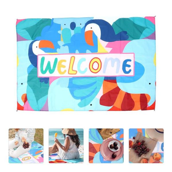 

outdoor pads 1 set waterproof picnic mat beach cushion multi-functional camping