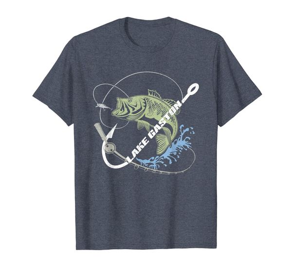 

lake gaston sport fishing | vintage souvenir tee, White;black