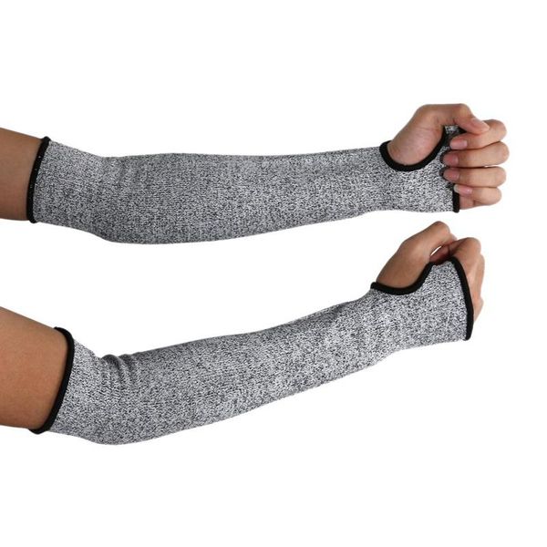 

1pc elbow pads arms cut resistant sleeve hppe nylon spandex breathable safe cover protector outdoor sportswear accessories /, & knee, Black;gray