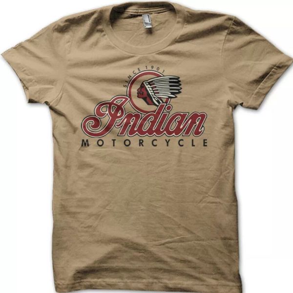 

indian custom motorcycle cafe racer biker t-shirt 9189, White;black