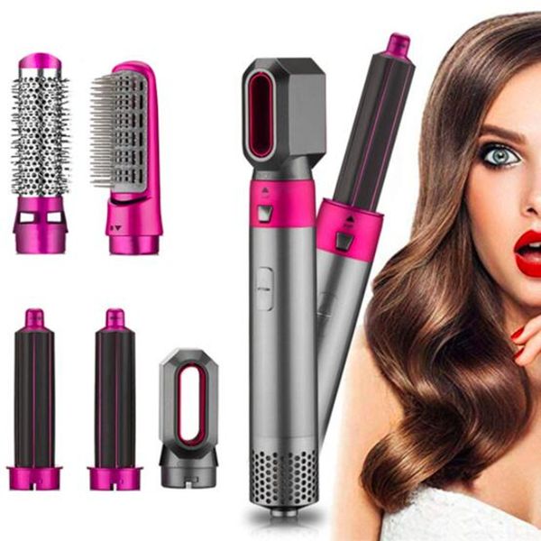 

ac110-220v 5 in 1 multi function one step hair dryer comb hairs curling irons styling straightener curler electric air iron wand brush