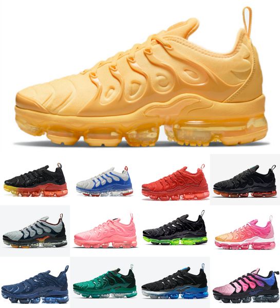 

tn plus running shoes men triple black bubblegum yolk cherry all red cool grey neon olive pure platinum usa dark blue mens womens outdoor sp