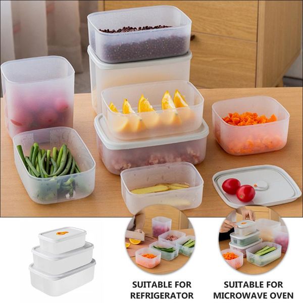 

storage bottles & jars 310ml/715ml/1050ml/2050ml food container refrigerator boxes kitchen fridge fresh-keeping crisper