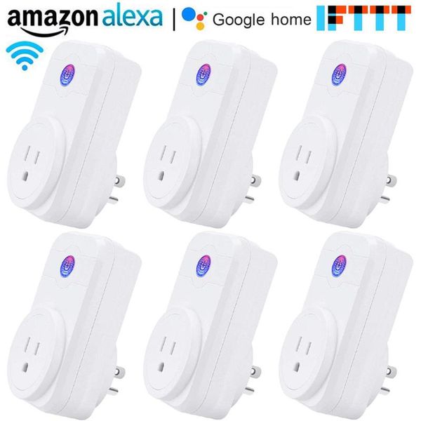 

smart power plugs uk wifi plug with timing energy saving delay app remote control socket working alexa google home ifthome devices