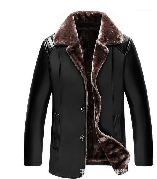 

men's fur & faux the 2021 men 's leather jacket coat warmer winter motorcycle inner liner, mixed, Black