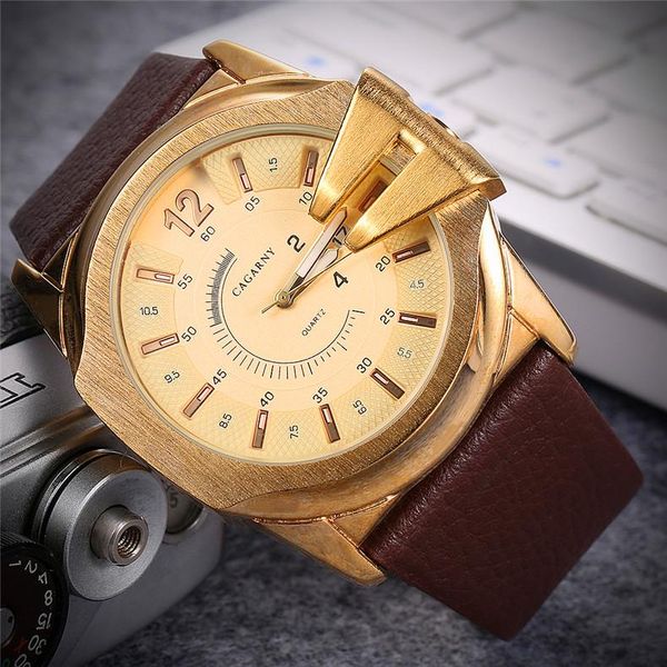 

wristwatches fashion women men luxury army sports quartz watch casual leather with calendar clock male relogio masculino, Slivery;brown