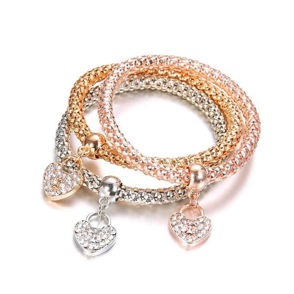 

charm bracelets series fashion bracelet suitable for bead female jewelry gift, Golden;silver