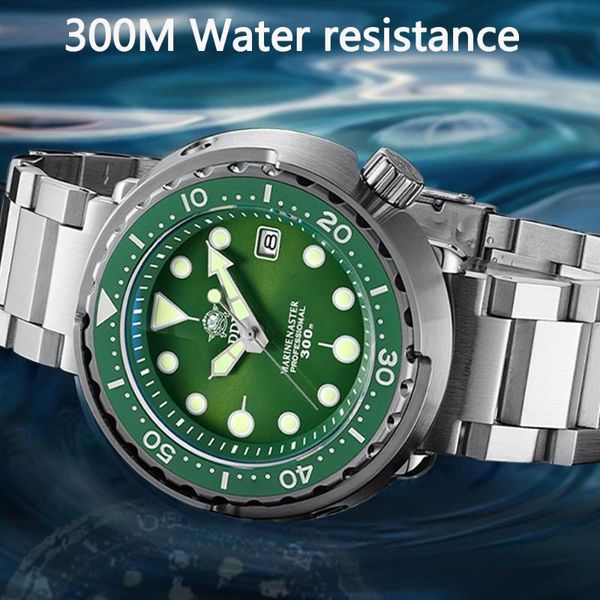 

wristwatches addies dive tuna watch nh35 automatic man mechanical bgw-9 luminous ceramic bezel 300m watches men's, Slivery;brown