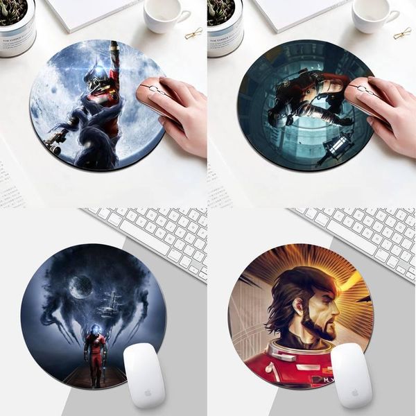

mouse pads & wrist rests maiya prey silicone large/small pad to game round desk gamer gaming mat for pc laptop