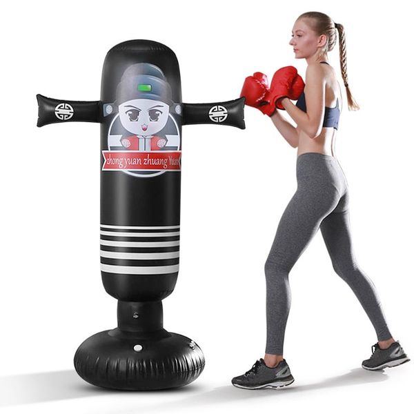 

sand bag 5.2ft inflatable pvc boxing punching fitness target gym training