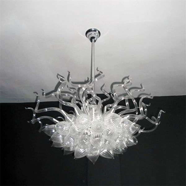 

decorative led pendant lamps hanging light blown glass chandeliers white color lighting fixtures modern art deco 32 by 32inches for living r