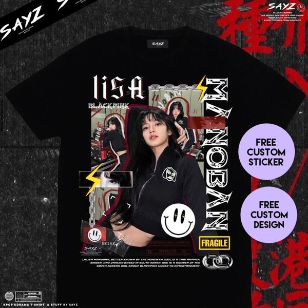 

men's t-shirts custom kaos kpop by sayzstreetwear men t shirt women, White;black