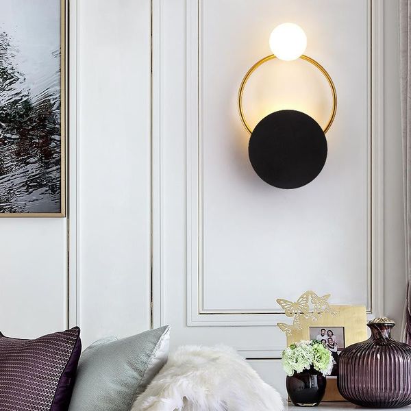 

wall lamp modern led glass ball luminaire bedroom light lampara pared