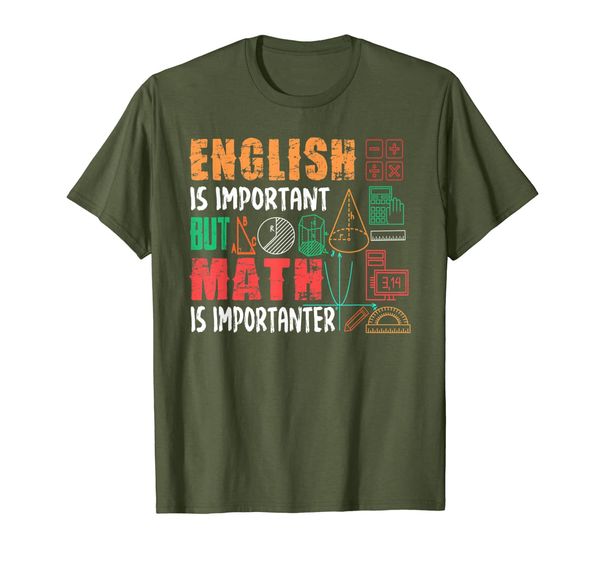 

English Is Important But Math Is Importanter Shirt Math Love, Mainly pictures