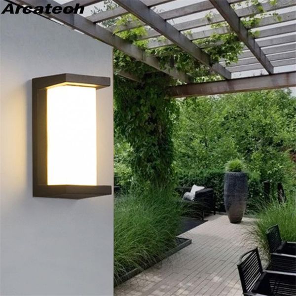 

outdoor wall lamps led waterproof lamp modern 10w light aluminum garden porch patio aside front door lighting nr-64