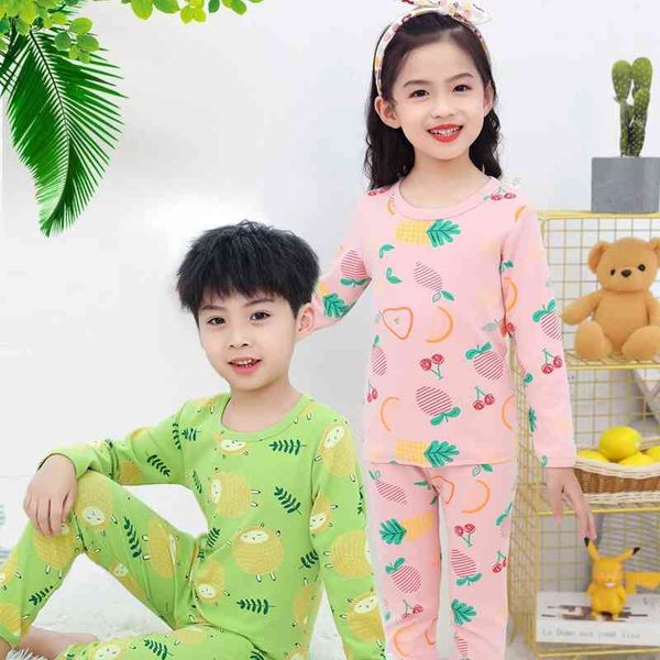 

new underwear set thickened warm children's wool pullover autumn pants home clothes, Blue;red
