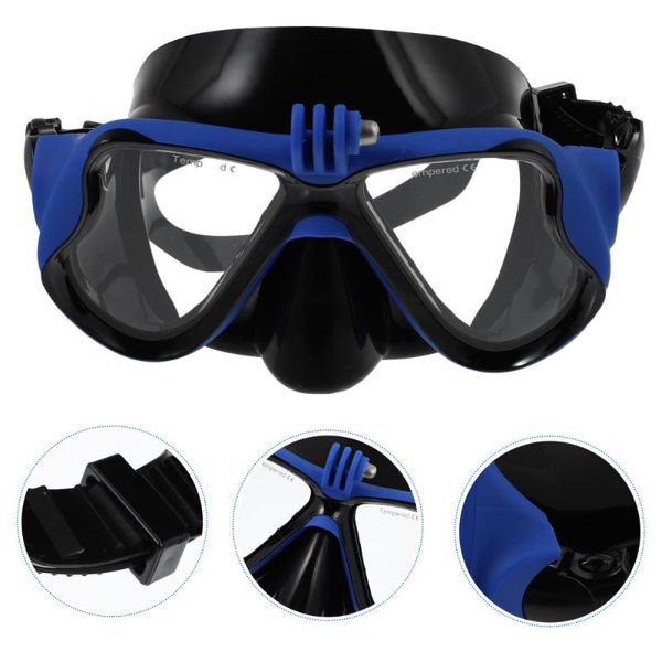 

1pc silicone waterproof diving mask portable sport camera goggles masks